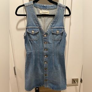 Reformation Fitted Jean Dress